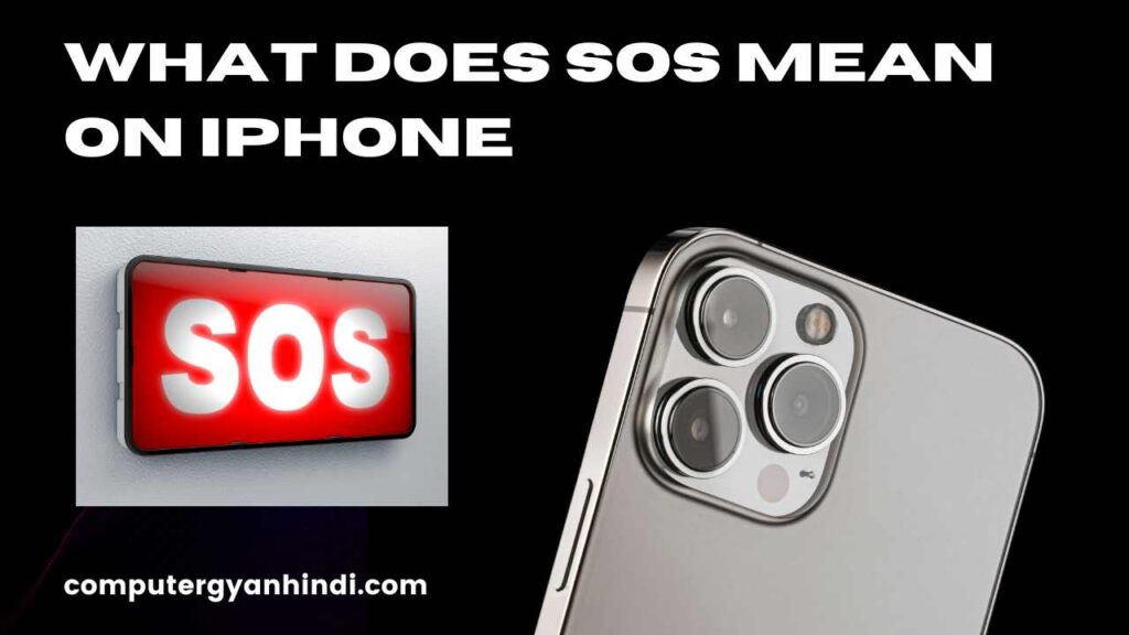 What Does SOS Mean On Iphone